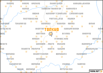 map of Tarkwa