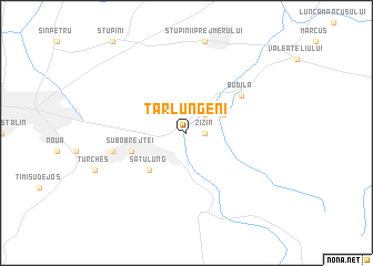 map of Tărlungeni