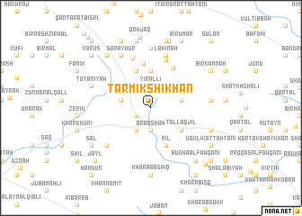 map of Tarmīk Shīkhān