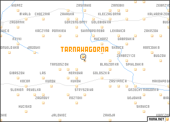 map of Tarnawa Górna