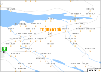 map of Tärnestad