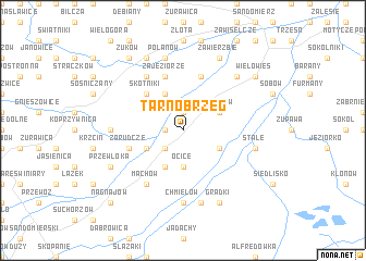 map of Tarnobrzeg