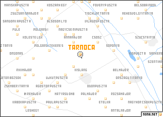 map of Tarnóca
