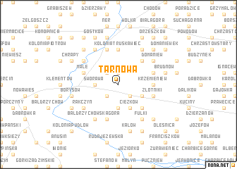 map of Tarnowa