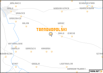 map of Tarnów Opolski