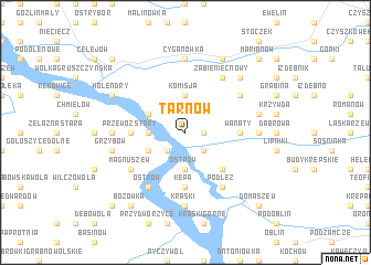 map of Tarnów