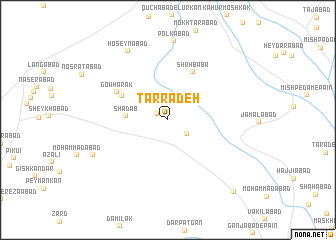 map of Tarrādeh