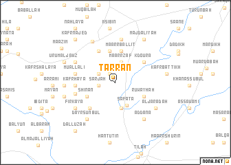 map of Ţarrān