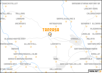 map of Tarrasa