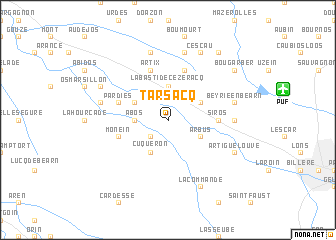 map of Tarsacq