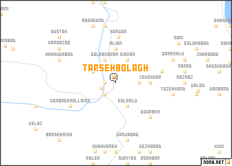 map of Tarseh Bolāgh