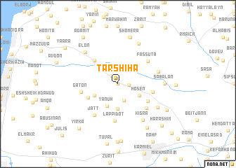 map of Tarshīhā