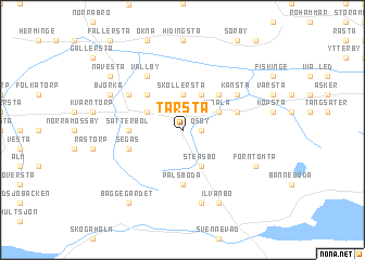 map of Tarsta