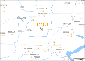 map of Tarsus