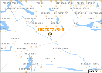 map of Tartaczysko