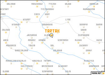 map of Tartak
