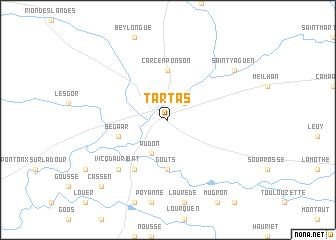map of Tartas
