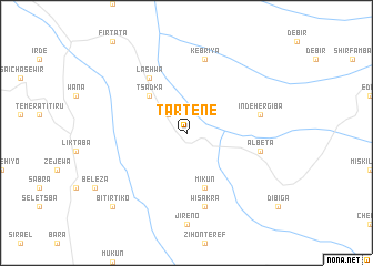 map of Tʼartʼene