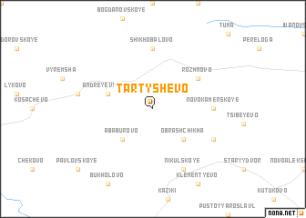 map of Tartyshevo