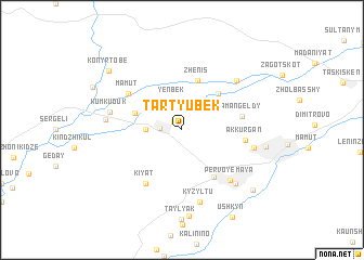 map of (( Tar-Tyubek ))