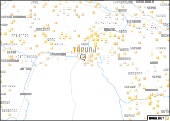 map of Tarunj