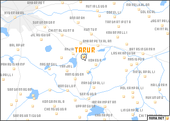 map of Tarūr