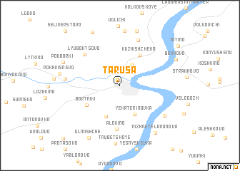 map of Tarusa