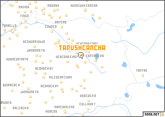 map of Tarushcancha