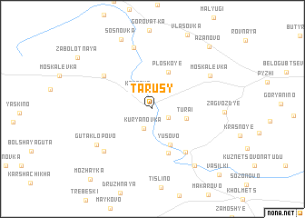 map of Tarusy