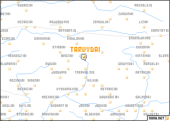 map of Tarvydai