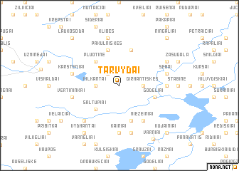 map of Tarvydai