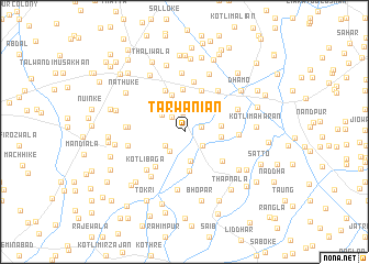 map of Tarwāniān