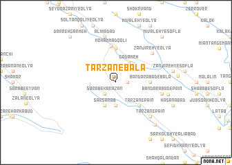 map of Tārzān-e Bālā