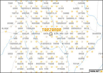 map of Tarzanor