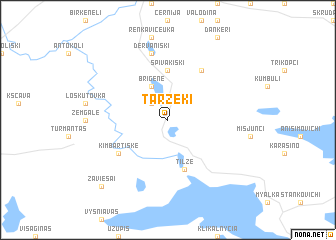 map of Taržeķi