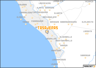 map of Tasajeras