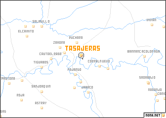 map of Tasajeras