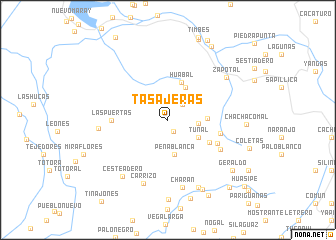 map of Tasajeras