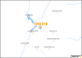 map of Táscate