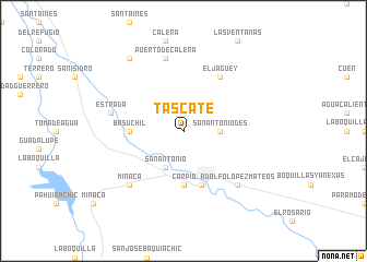 map of Táscate