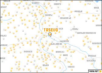 map of Taševo