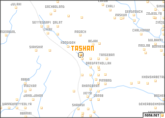 map of Tashān