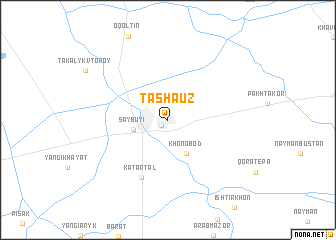 map of Tashauz