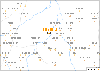 map of Tashau