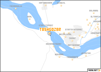 map of Tāsh Goz̄ar