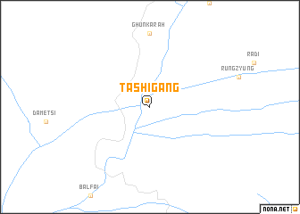 map of Tashigang
