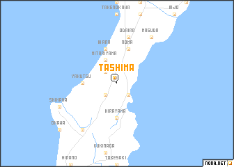 map of Tashima