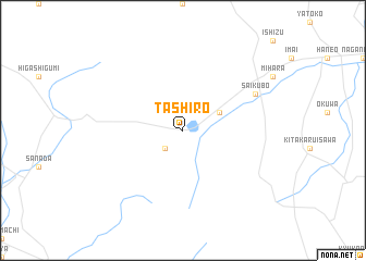 map of Tashiro