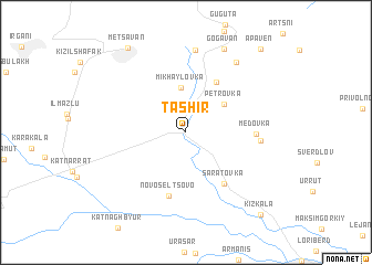 map of Tashir