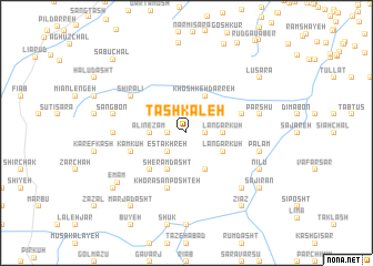 map of Tāshkaleh